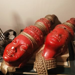 Antique vintage Japanese masks